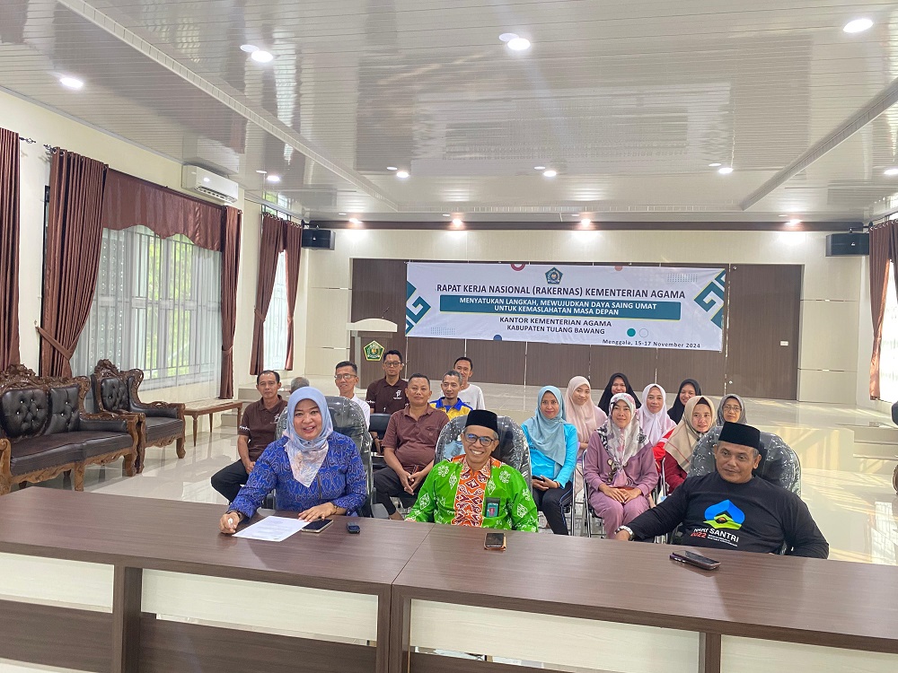 Kasubbag TU dan Jajaranya Hadir Pada Upacara Pembukaan Rapat Kerja Nasional Kemenag RI Tahun 2024