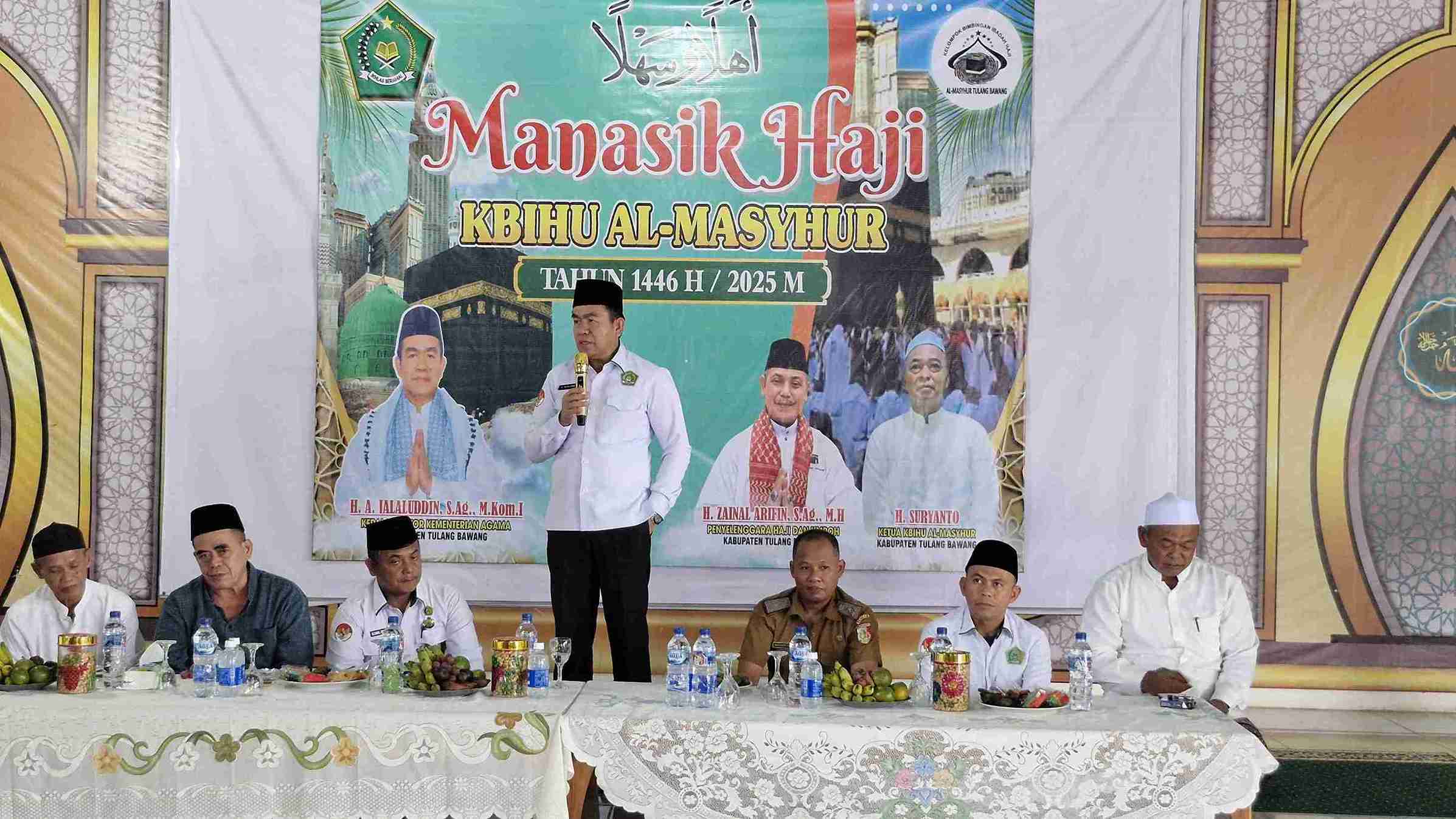 Optimalisasi Persiapan Ibadah Haji, Kakankemenag Tulang Bawang Isi Materi Perjalanan Haji di KBIHU Al Masyhur