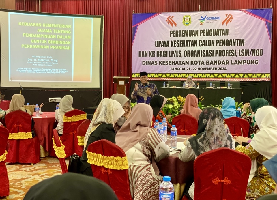 Tingkatkan Kesiapan Menyongsong Kehidupan Berkeluarga, Kakankemenag Kota Bandar Lampung Paparkan Kebijakan Program Binwim