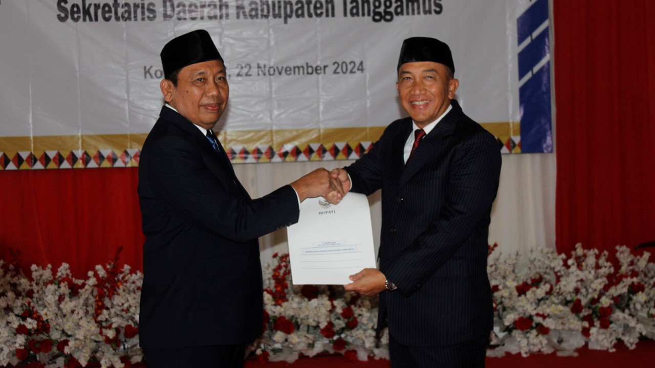 Pelantikan Sekda Tanggamus, Kasi PHU Kemenag dan Rohaniawan Hadiri Acara