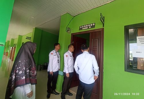 Monitoring dan Evaluasi (Monev) Asas di MTs N 1 Way Kanan oleh Kasi Penmad Kabupaten Way Kanan