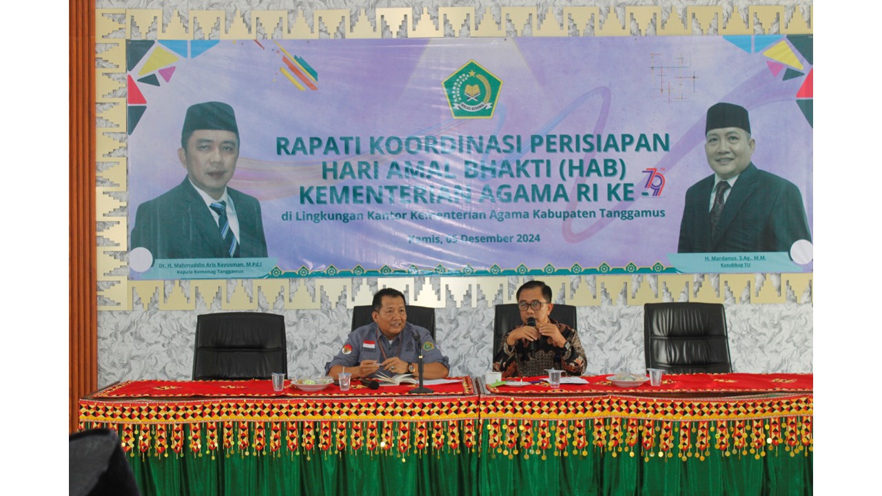 Kemenag Tanggamus Gelar Rapat Koordinasi Persiapan HAB Ke-79