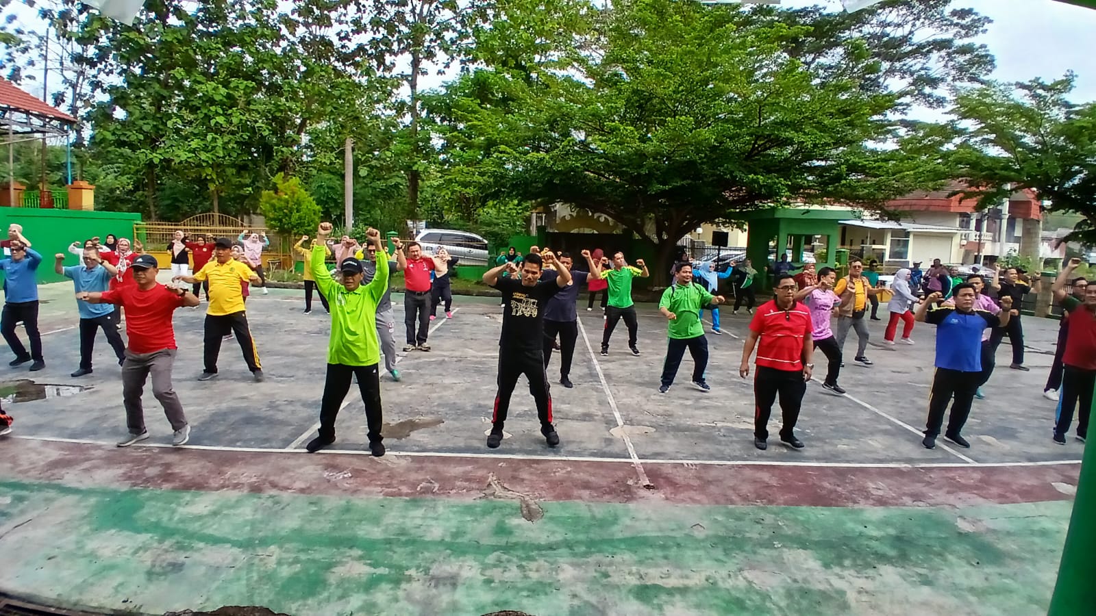 Kemenag Kota Bandar Lampung Gelar Senam Bersama untuk Awali Rangkaian HAB Ke-79