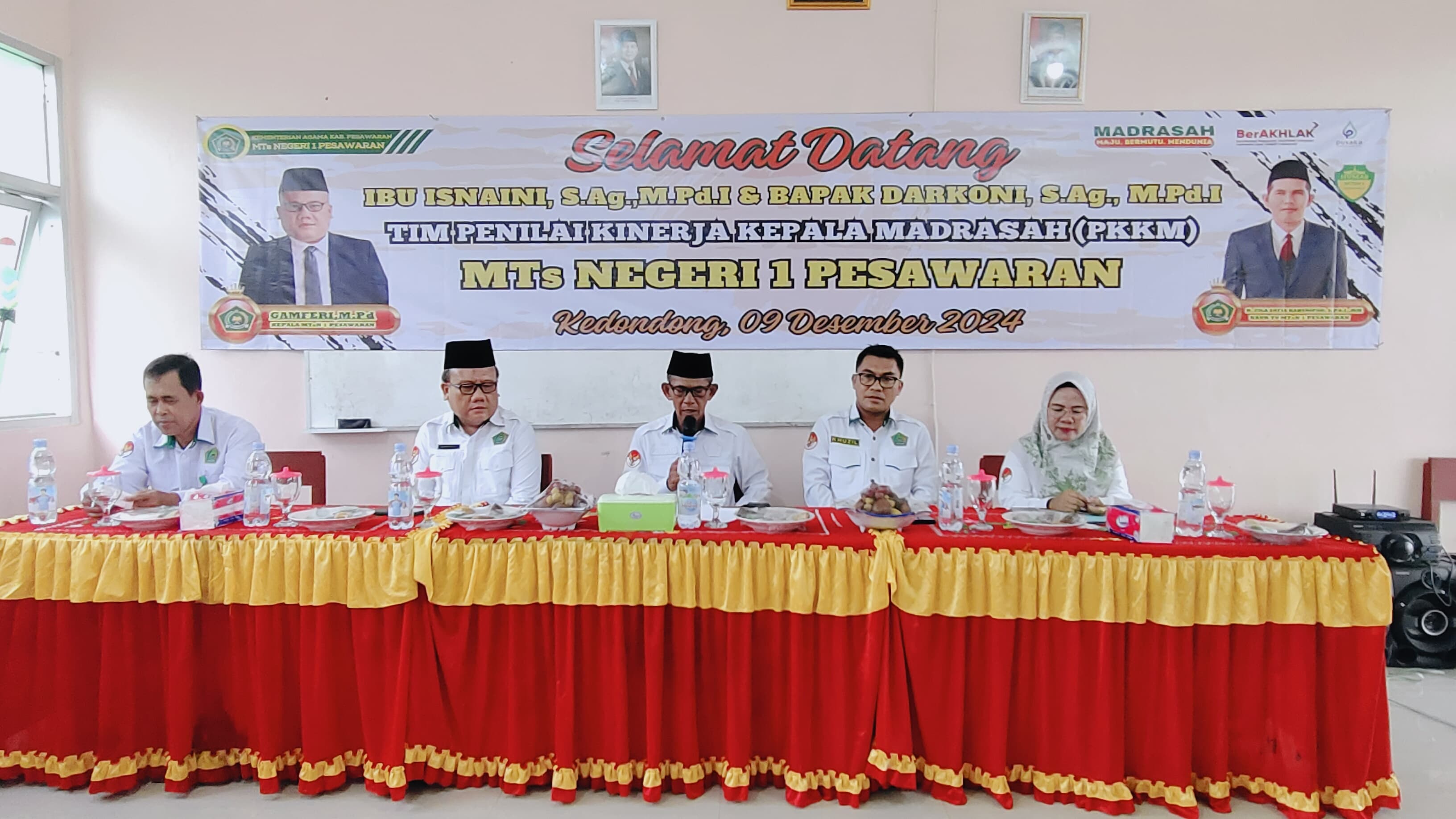 Ka. Kemenag Pesawaran Buka Penilaian Kinerja Kepala Madrasah di MTs Negeri 1 Pesawaran