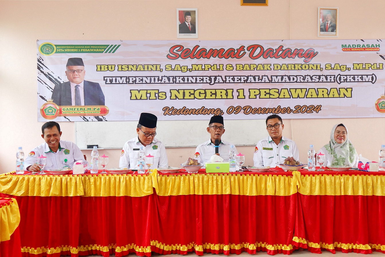 MTsN 1 Pesawaran Gelar Penilaian Kinerja Kepala Madrasah Tahun 2024