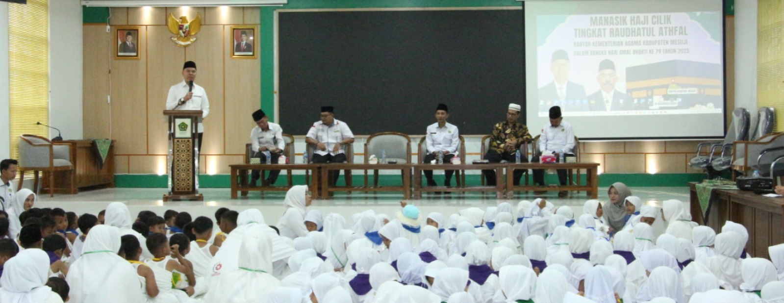 Manasik Haji Cilik Tingkat Raudhatul Athfal Warnai Hari Amal Bhakti Ke-79 di Mesuji