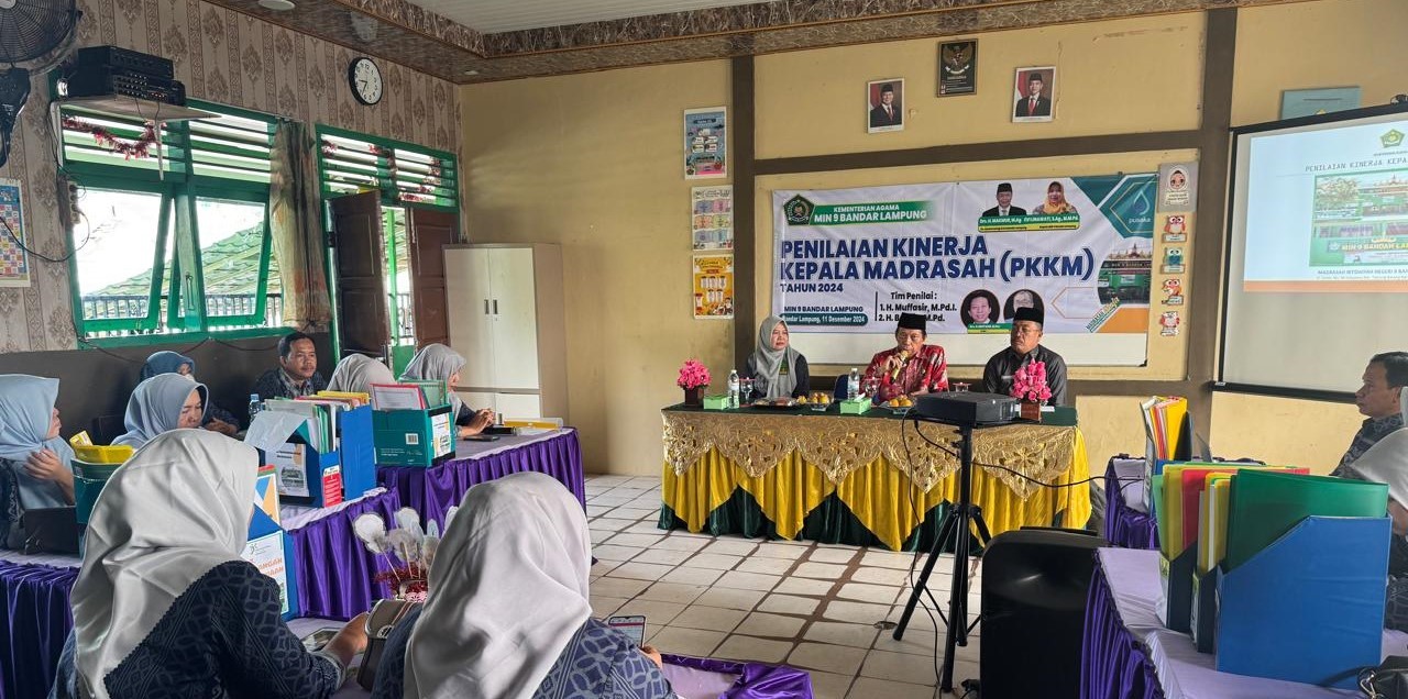 Penilaian Kinerja Kepala Madrasah (PKKM) Tahun 2024 di MIN 9 Bandarlampung