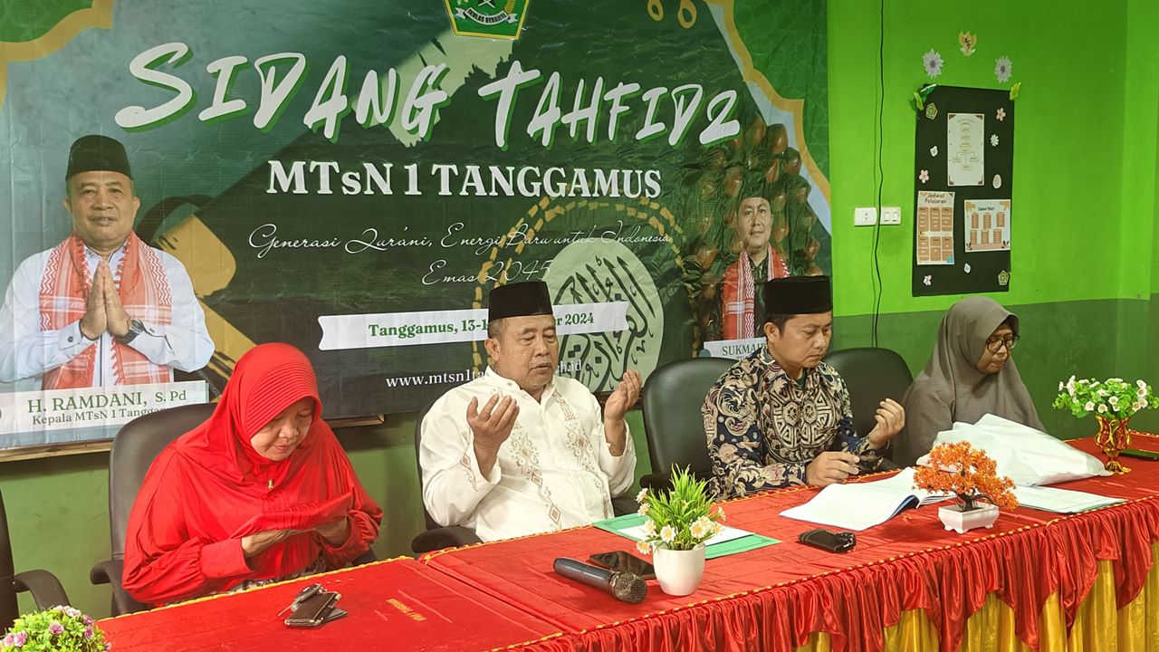 Mencetak Generasi Qur'ani: MTsN 1 Tanggamus Gelar Sidang Tahfidz 2024 dengan 102 Peserta