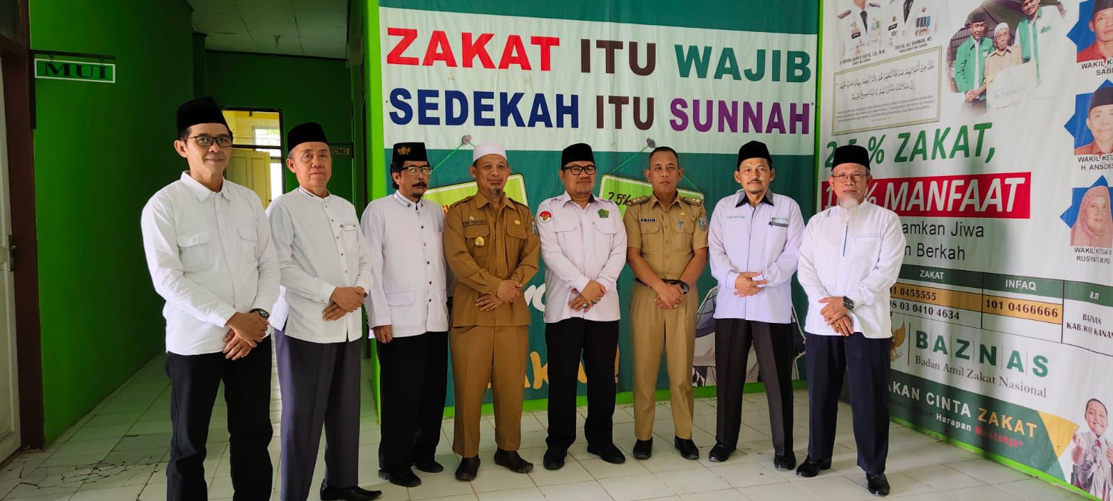 Masir Ibrahim Hadiri Pleno Penetapan Pimpinan BAZNAS Way Kanan Periode 2024-2029