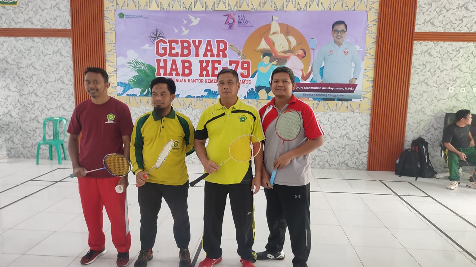 Tim Bulu Tangkis MTsN 2 Tanggamus, Turut Meriahkan Rangkaian HAB Kementerian Agama