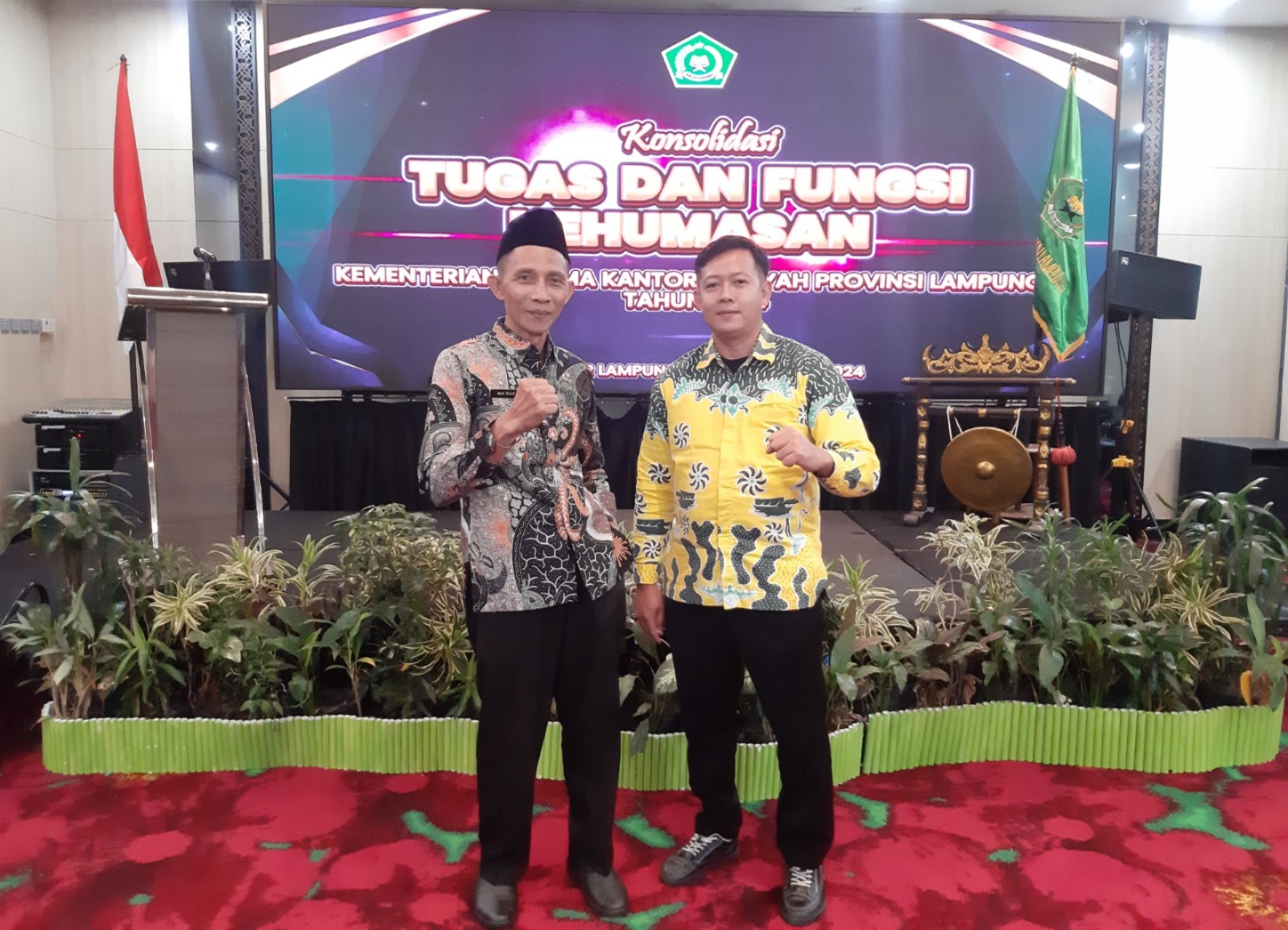 Kemenag Mesuji Hadiri Konsolidasi Kehumasan Kanwil Lampung di Emersia Hotel