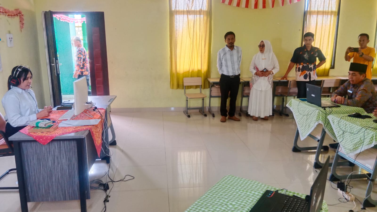 Kepala Kankemenag Lampung Utara Meninjau Pelaksanaan SKB Tambahan CPNS Kemenag Tahun 2024