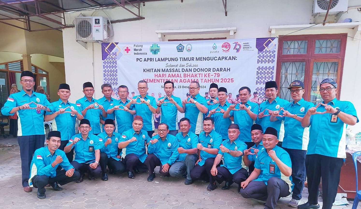 Hari Amal Bhakti ke 79 : PC APRI Lampung Timur Koordinator Khitan Masal, Ketua Sampaikan Apresiasi