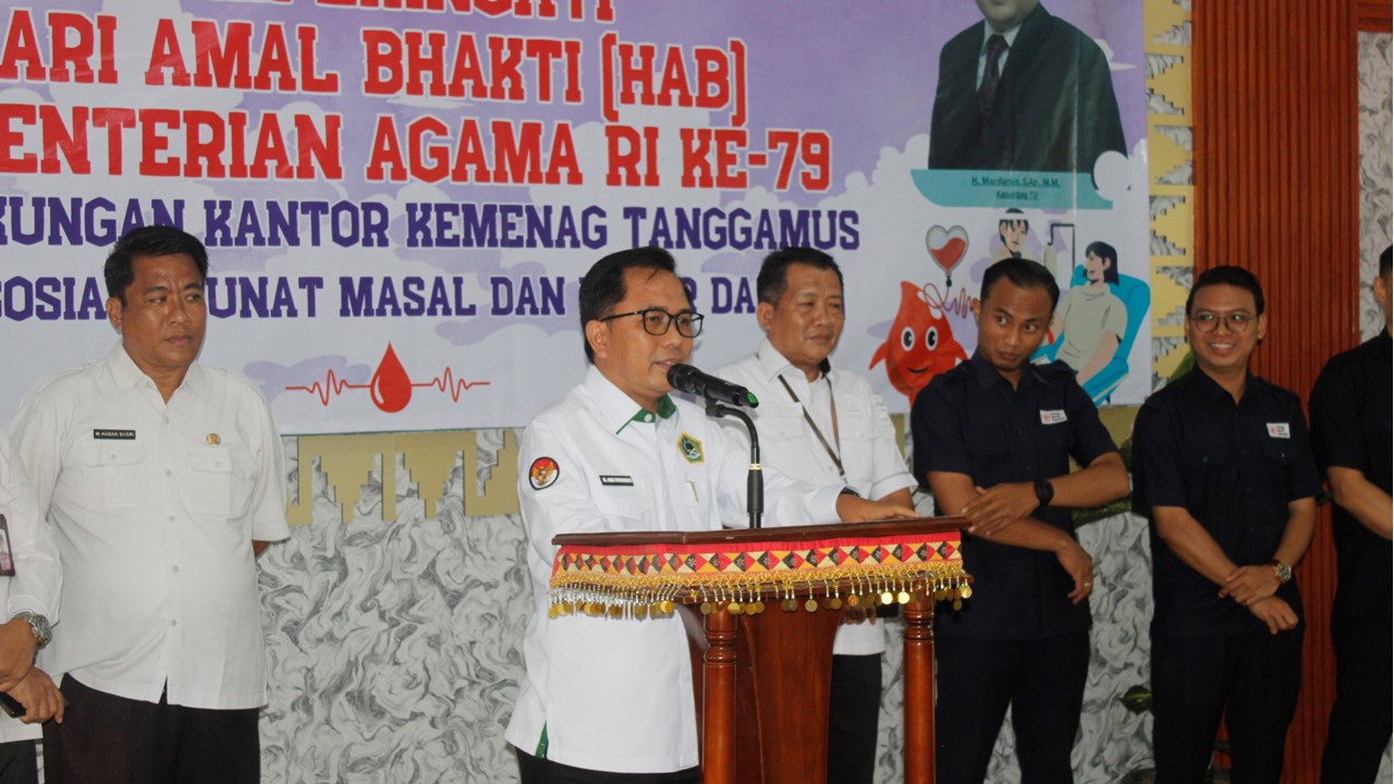 Semangat Kebersamaan dalam Donor Darah Peringatan HAB ke-79 Kementerian Agama Tanggamus