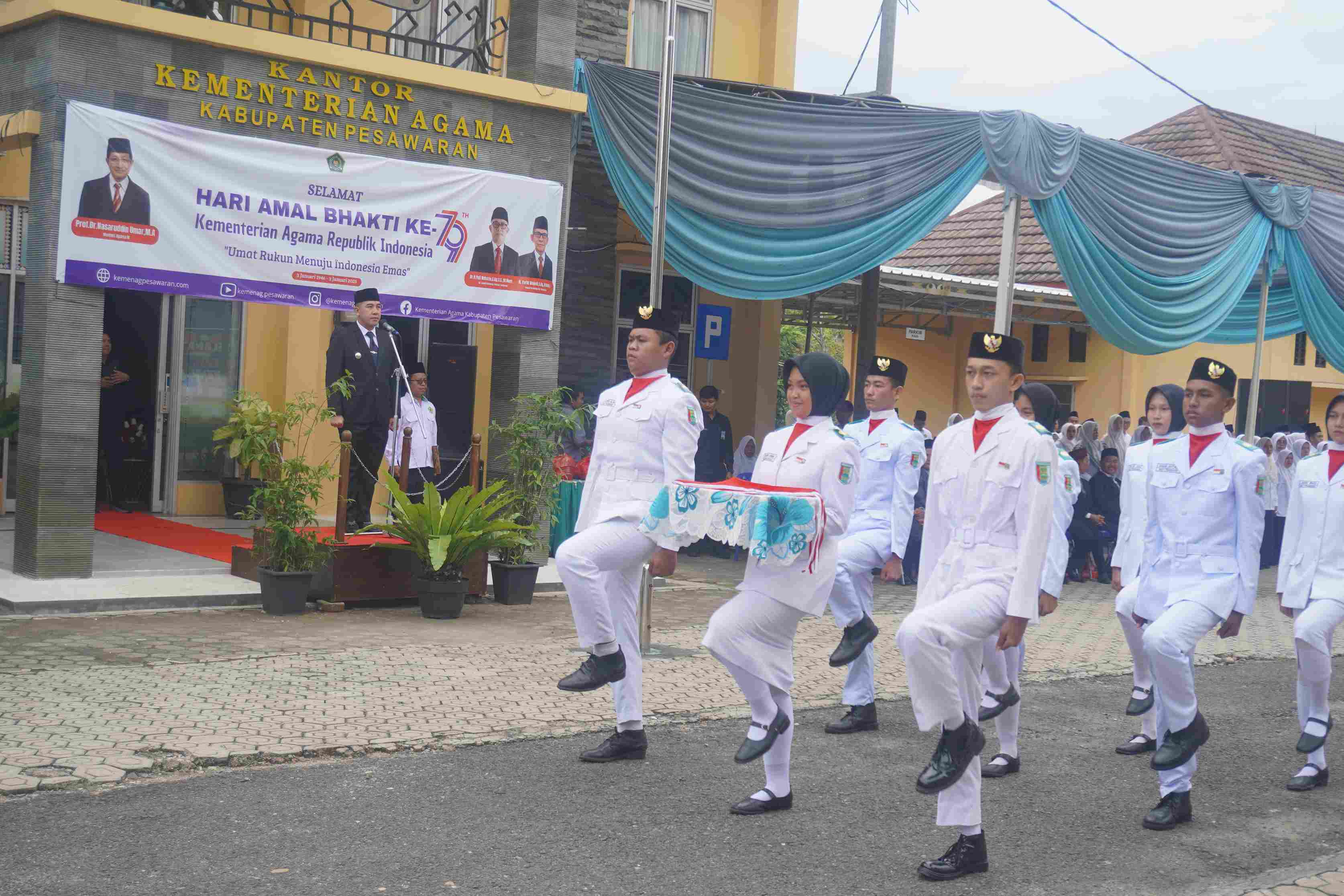 Kantor Kemenag Pesawaran Gelar Upacara Hari Amal Bhakti Ke-79
