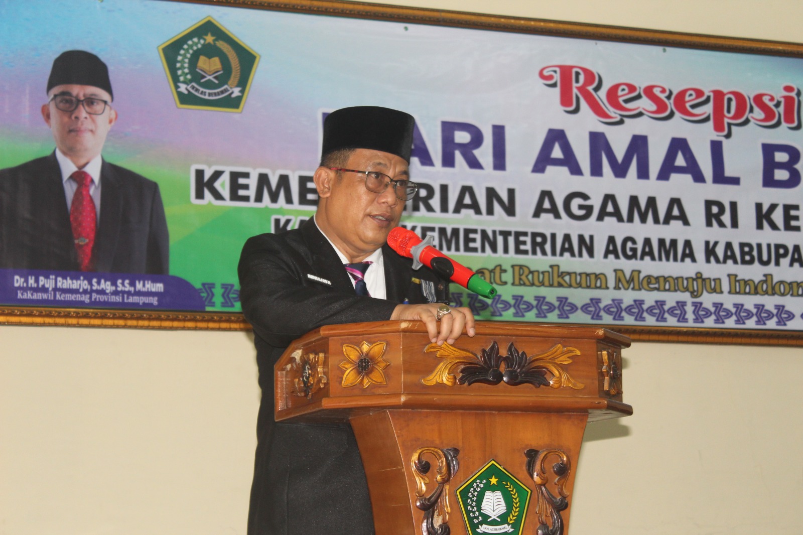 Kepala KanKemenag Lampung Timur Sampaikan Flashback Historis Kemenag di Resepsi HAB ke-79