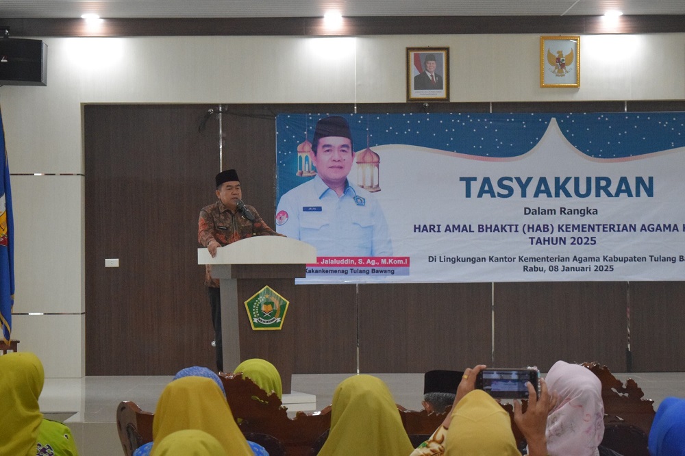 Kemenag Tulang Bawang Gelar Tasyakuran Tutup Peringatan Hari Amal Bhakti Ke 79 Kementerian Agama