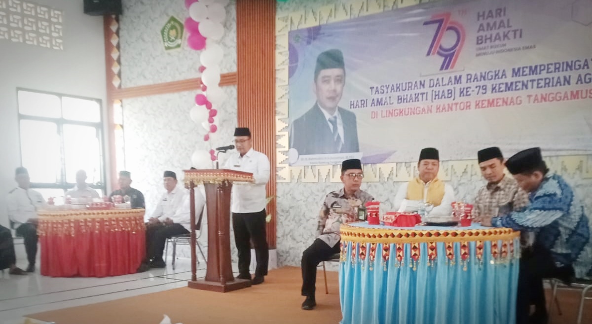 Nasrudin Tegaskan Komitmen MTsN 1 Tanggamus dalam Tasyakuran HAB ke-79 Kemenag Tanggamus: Membangun Pendidikan dan Toleransi Bersama