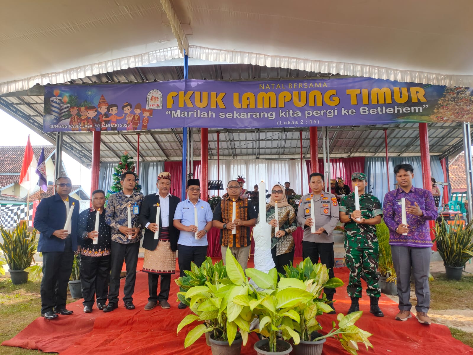 Kepala Kemenag Lamtim Hadiri Perayaan Natal Bersama FKUK Kabupaten Lampung Timur