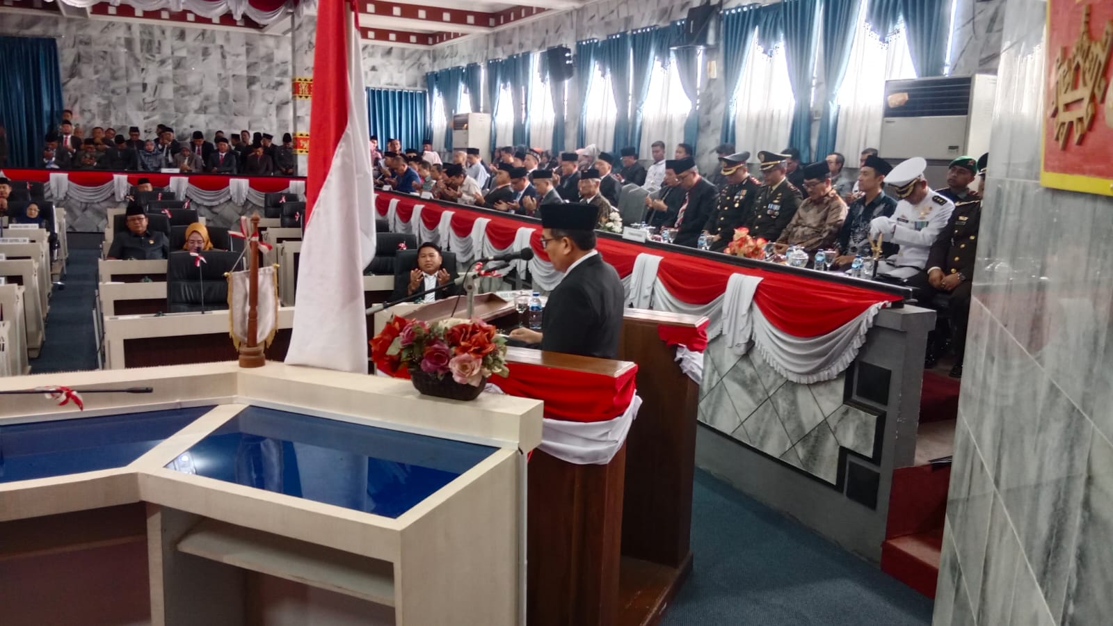 Kepala Kemenag Lampung Utara Pimpin Doa Pada Pengumuman Penetapan Calon Bupati dan Wakil Bupati Terpilih