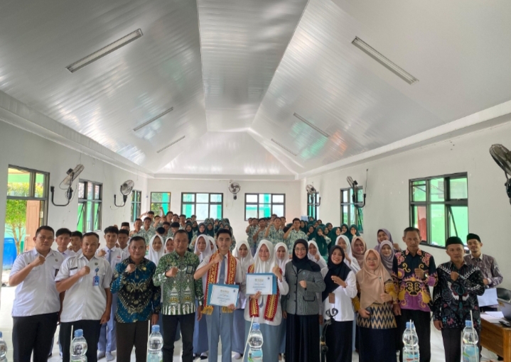 Pengukuhan Duta Anti Narkoba MAN 1 Tanggamus, Kepala BNN Kabupaten Tanggamus Sampaikan Pesan ini