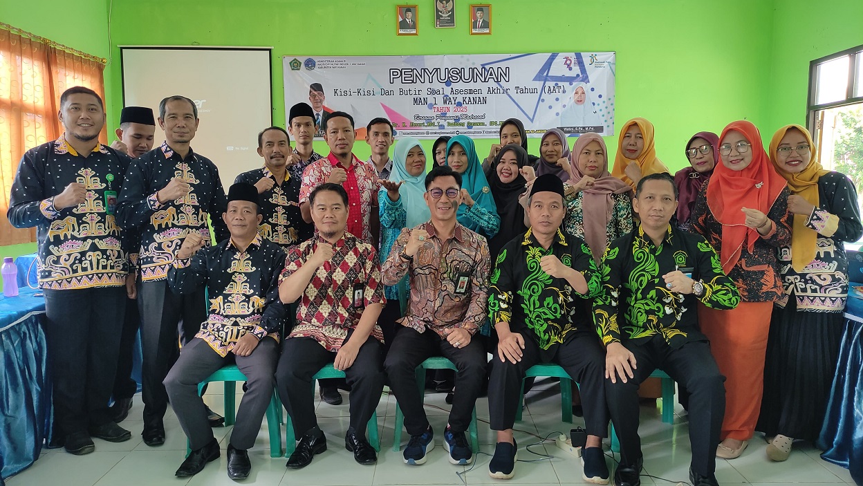 MAN 1 Way Kanan gelar pendampingan Penyusunan Kisi-Kisi Soal Asesmen Akhir Tahun (AAT) Tahun Pelajaran 2024/2025