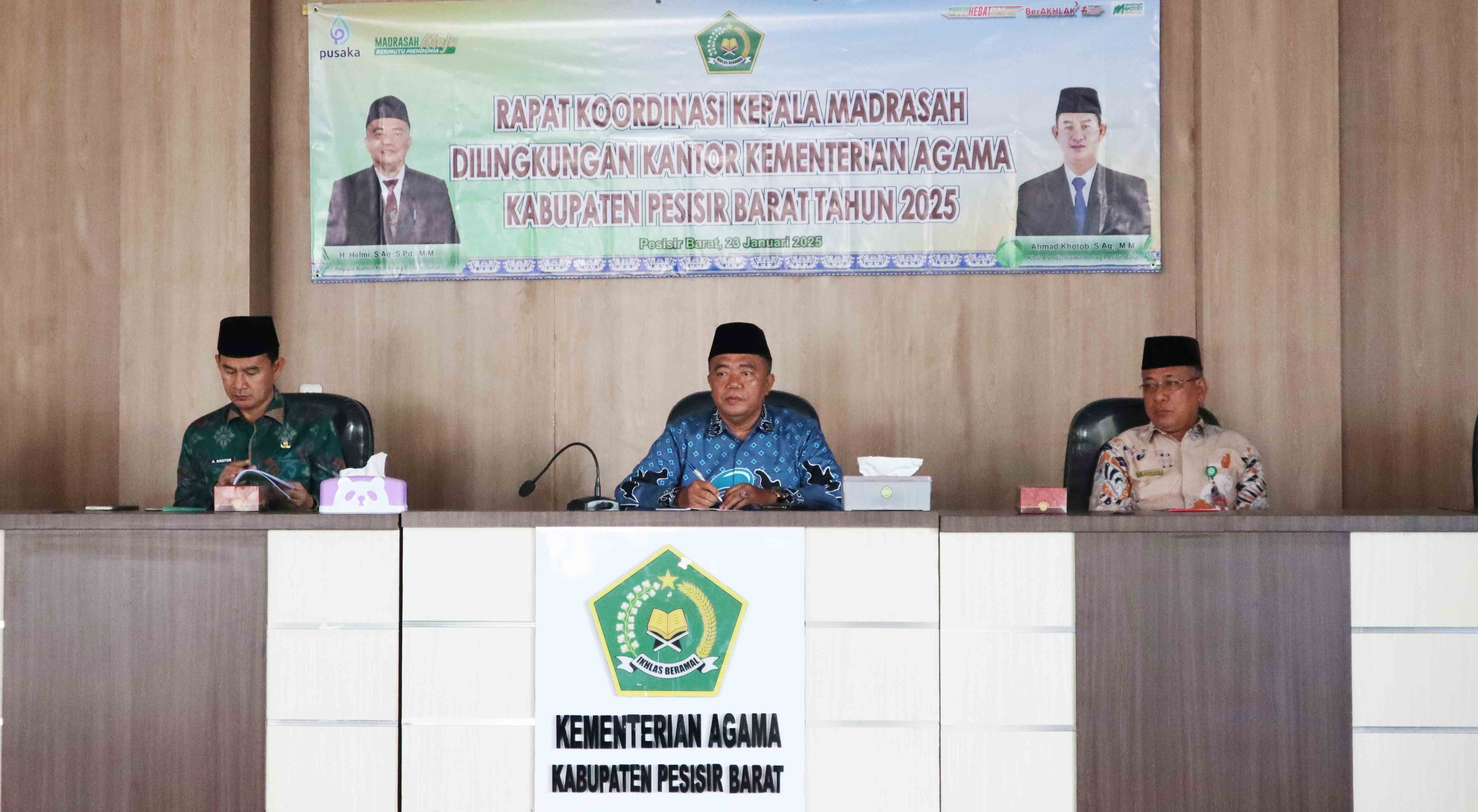 Seksi Pendis Kemenag Pesisir Barat Gelar Rapat Koordinasi Kepala Madrasah se-Kabupaten Pesisir Barat Bahas Program Strategis