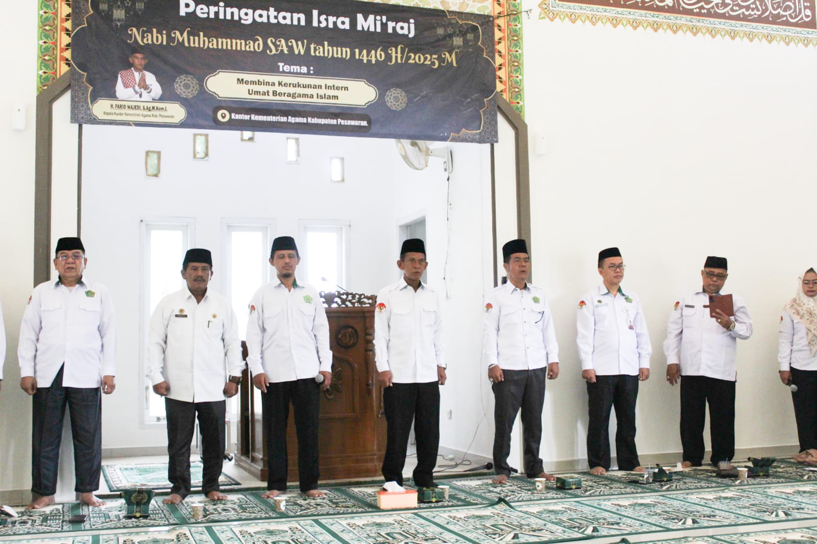 Tindaklanjuti SE Sekjen Nomor 1 Tahun 2025, ASN Kemenag Pesawaran Tegak Berdiri Dengarkan dan Nyanyikan Lagu Kebangsaan Indonesia Raya
