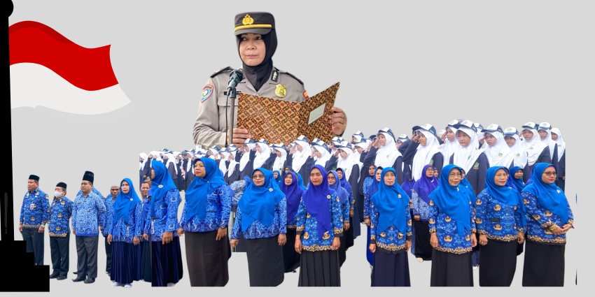 KBO Sat  Binmas Polres Lampung Utara   Iptu Herawati Karim  Hormati Guru, Jauhi Narkoba  dan Judi Online