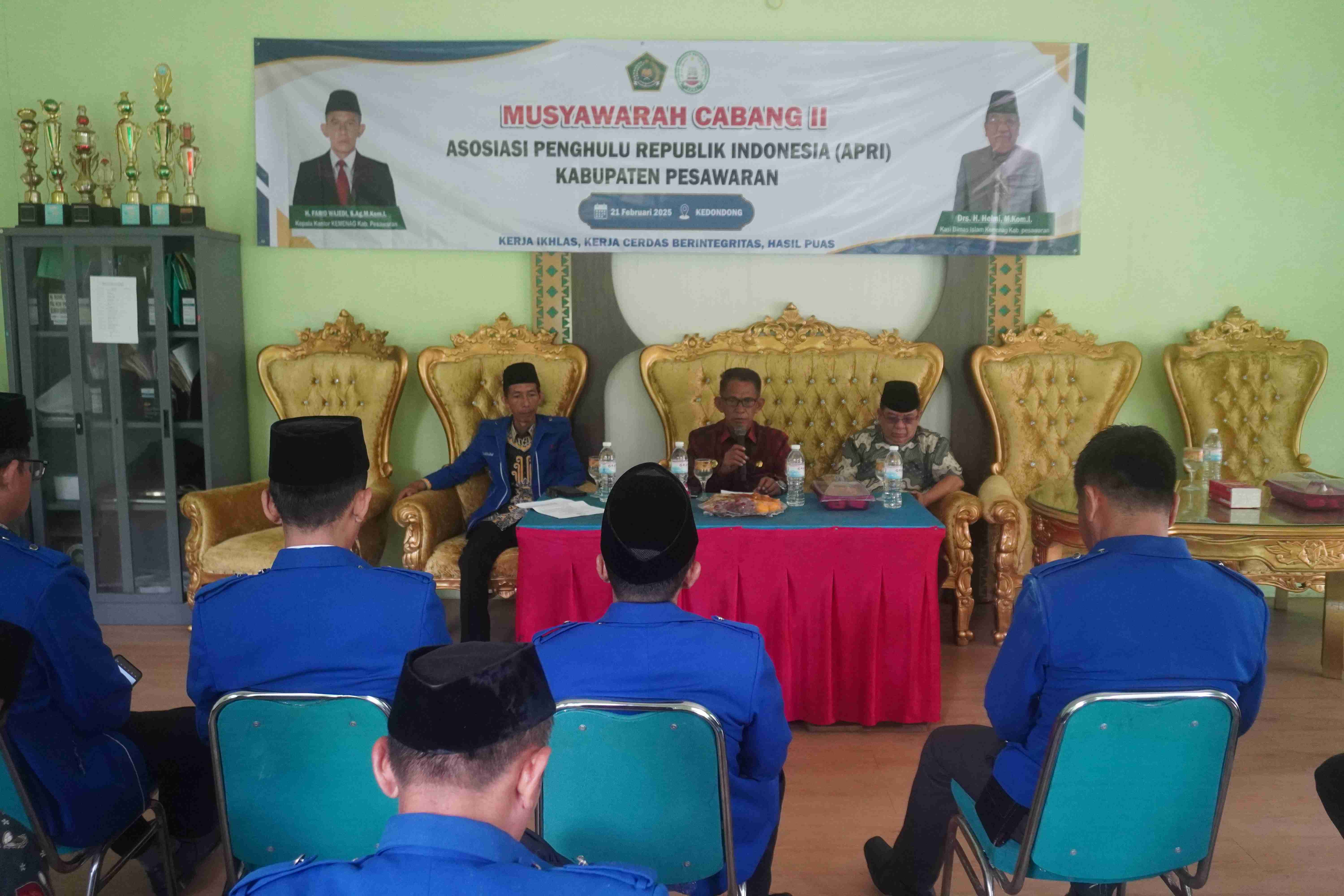 Ka. Kemenag Pesawaran Buka MUSCAB Ke-2 APRI Kabupaten Pesawaran