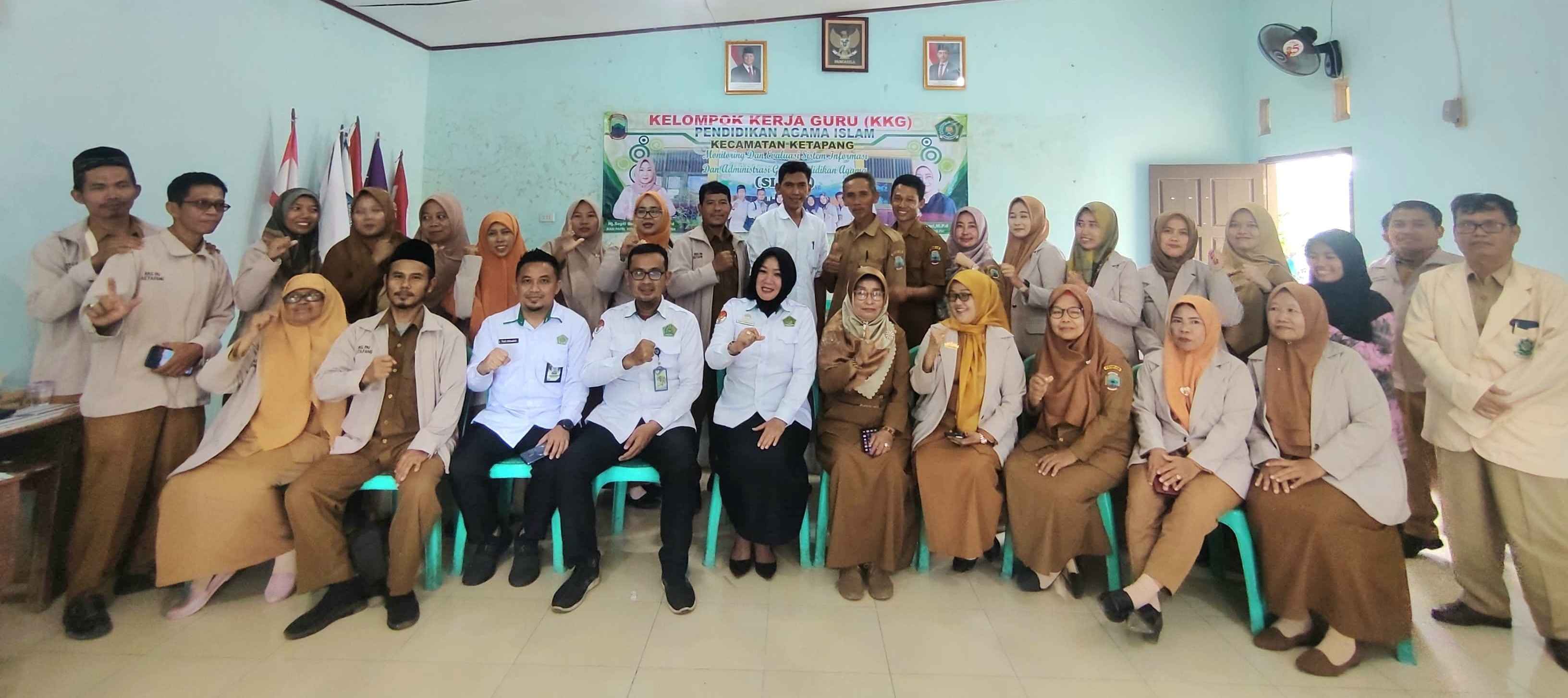 Monitoring dan Evaluasi Akun Siaga pada KKG PAI Kecamatan Ketapang
