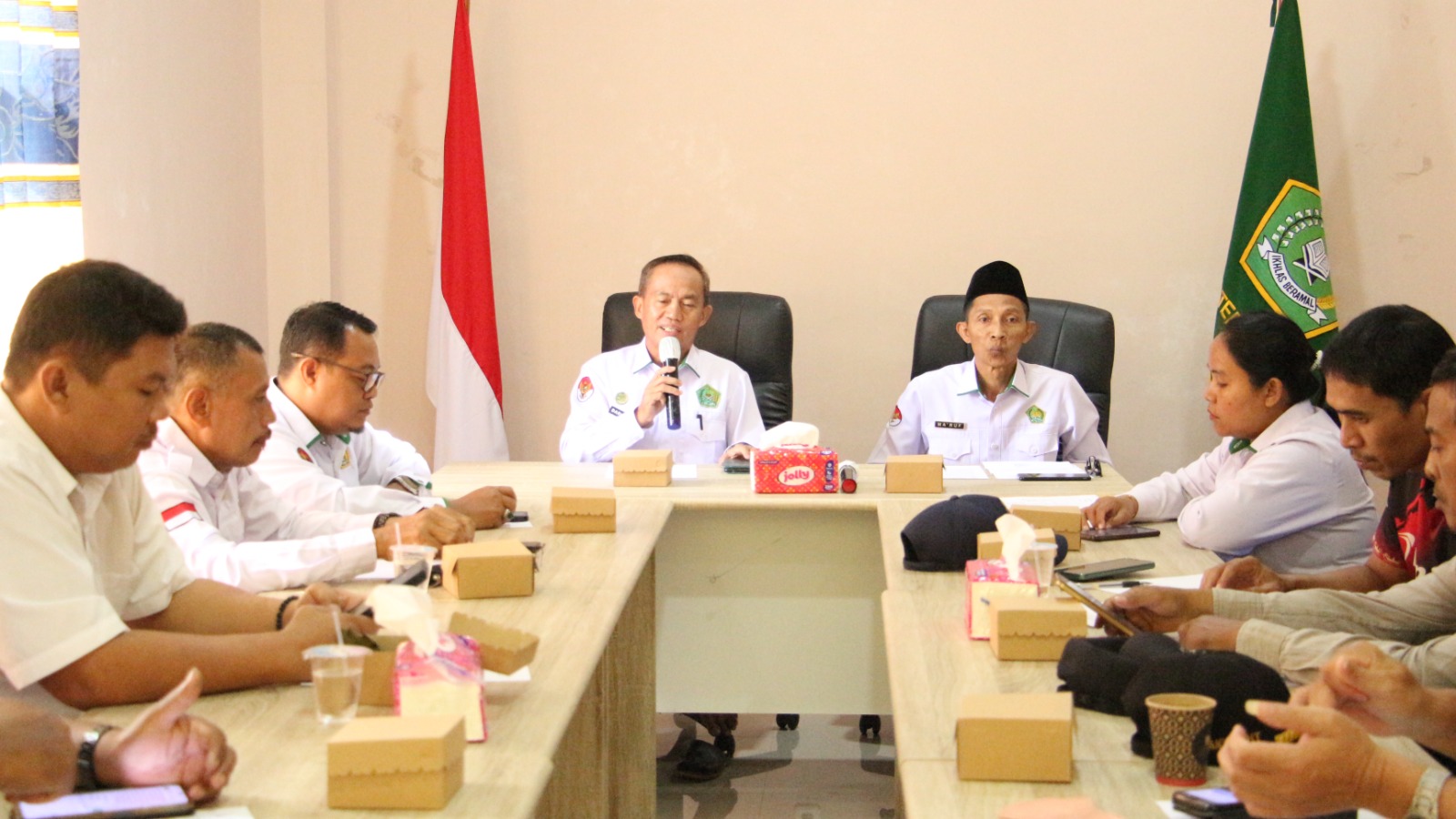 Kemenag Mesuji Gelar Technical Meeting Kompetisi Badminton Ganda Beregu dalam Pekan Olahraga Moderasi Beragama