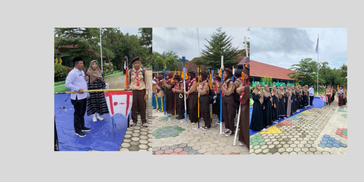 Gerakan Pramuka Gugus Depan 13.109 dan 13.110 MTsN 1 Lampung Utara Laksanakan Heking: Pesan Kepala Madrasah untuk Peserta Didik