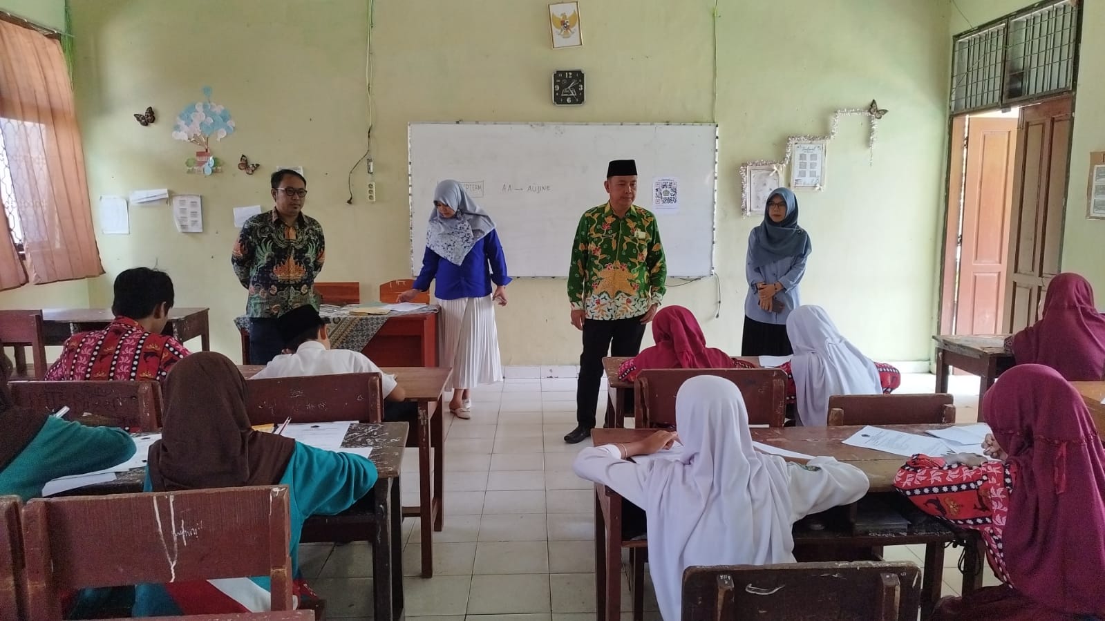 MTsN 2 Tanggamus Adakan Tes Akademik Pada PPDB Jalur Prestasi