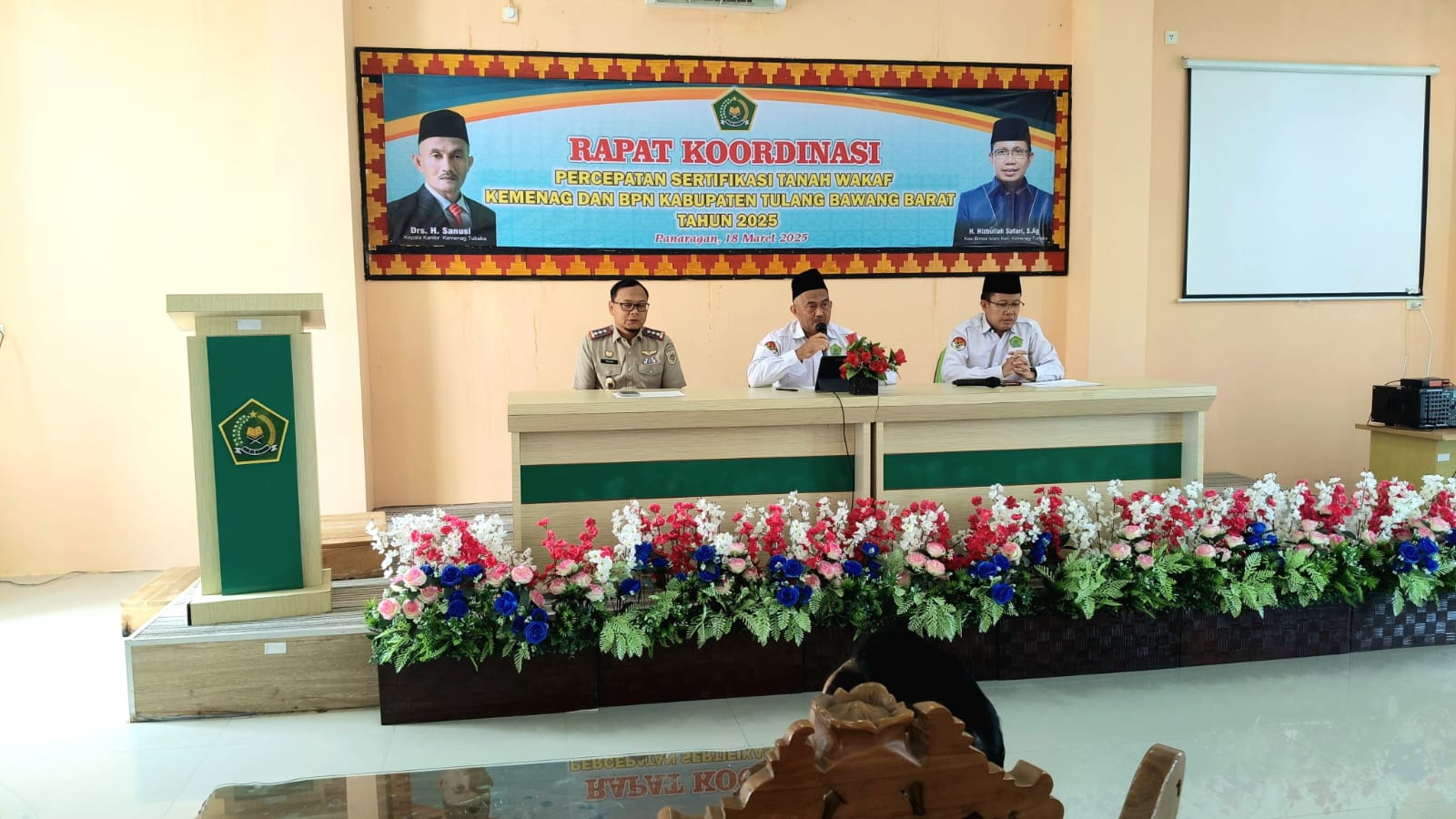 Kemenag Tubaba Gelar Rapat Koordinasi dengan BPN Percepat Sertifikasi Tanah Wakaf