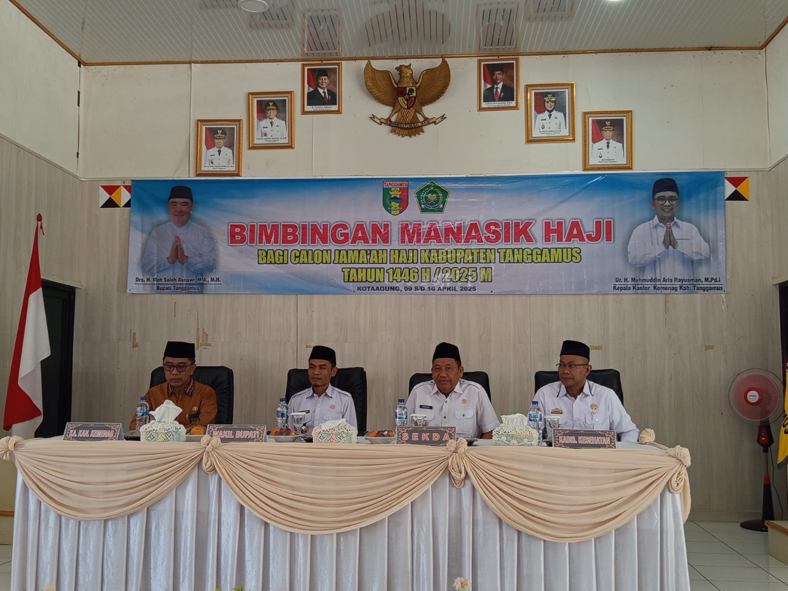423 Calon Jamaah Haji Tanggamus Siap ke Tanah Suci, Wakil Bupati Buka Manasik Haji 2025