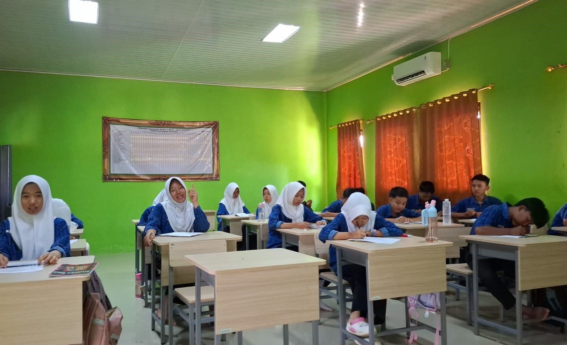 Optimalisasi Pembelajaran, Siswa MTsN 1 Way Kanan Ikuti Uji Kompetensi pada Jam Tambahan