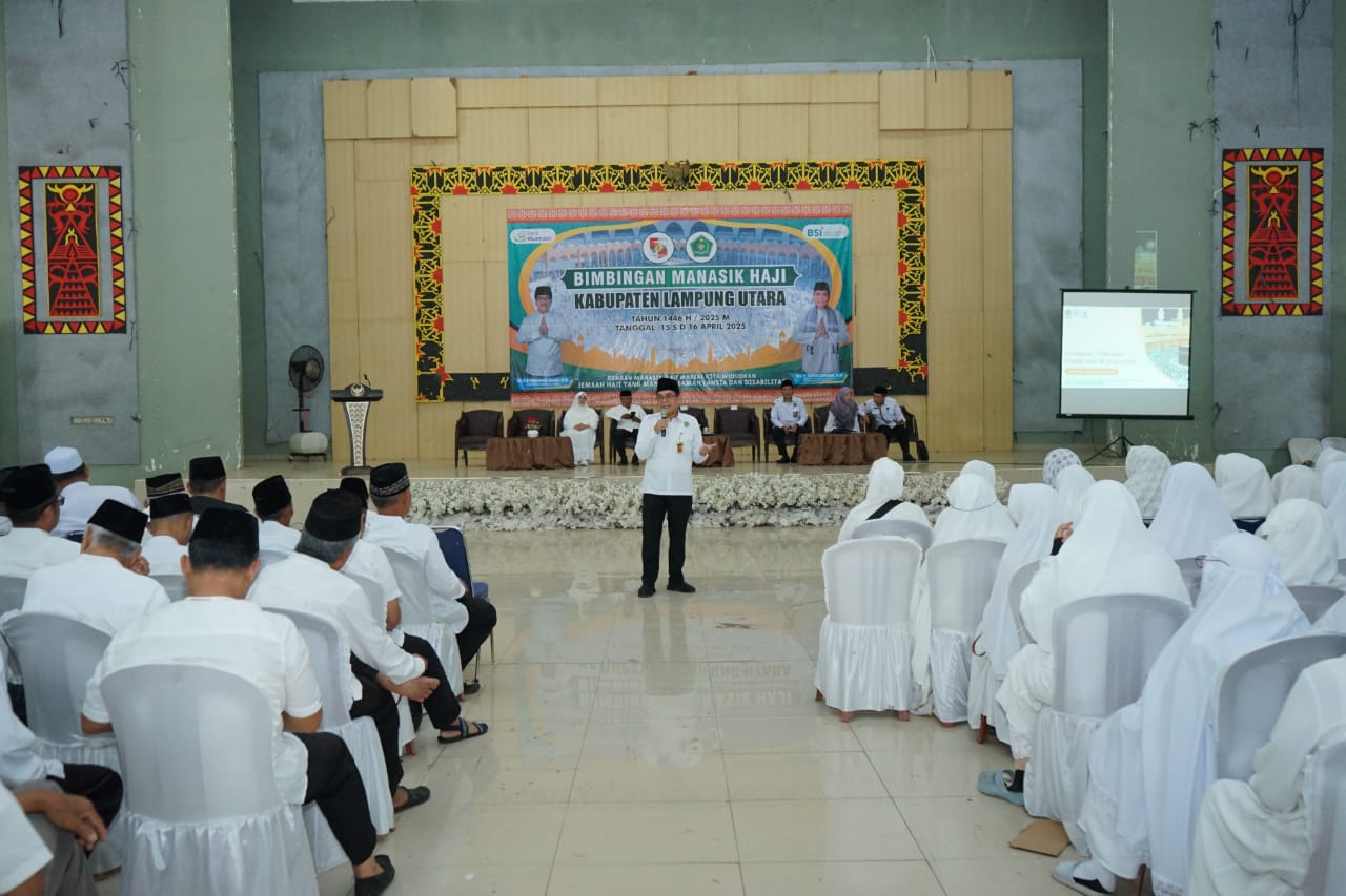 Manasik Haji 1446 H/2025 M, Kakankemenag Lampung Utara Sampaikan Materi  Kebijakan Pelayanan Ibadah Haji di Arab Saudi