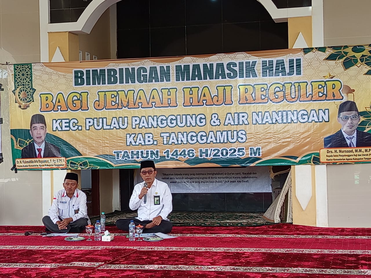 Hangat dan Penuh Makna, Bimbingan Manasik Haji di Pulau Panggung dan Air Naningan Tingkatkan Semangat Spiritual Calon Jamaah