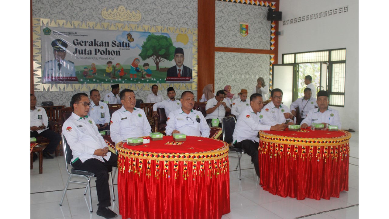 Kepala Kemenag Tanggamus Ikut Sukseskan Peringatan Hari Bumi ke-55