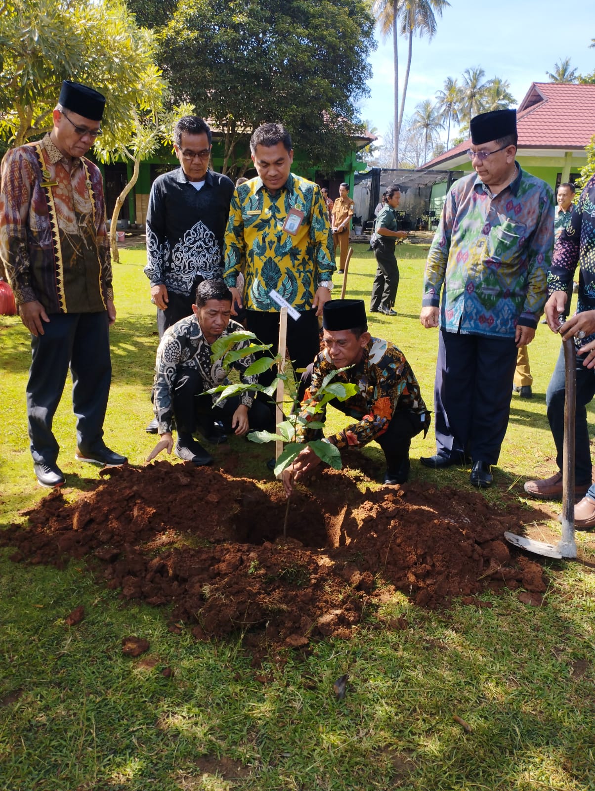 Kemenag Pesawaran Tanam Pohon Matoa Serentak, Dukung Gerakan Nasional 1 Juta Pohon