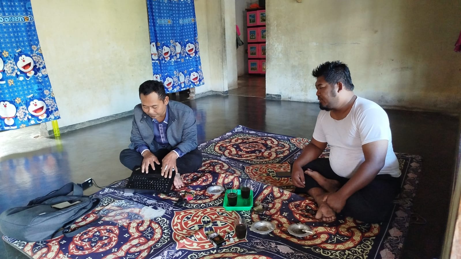 Optimalisasi Data Keagamaan, Penyuluh Agama Islam KUA Pakuan Ratu Lakukan Kunjungan ke Tokoh Agama di Tanjung Agung