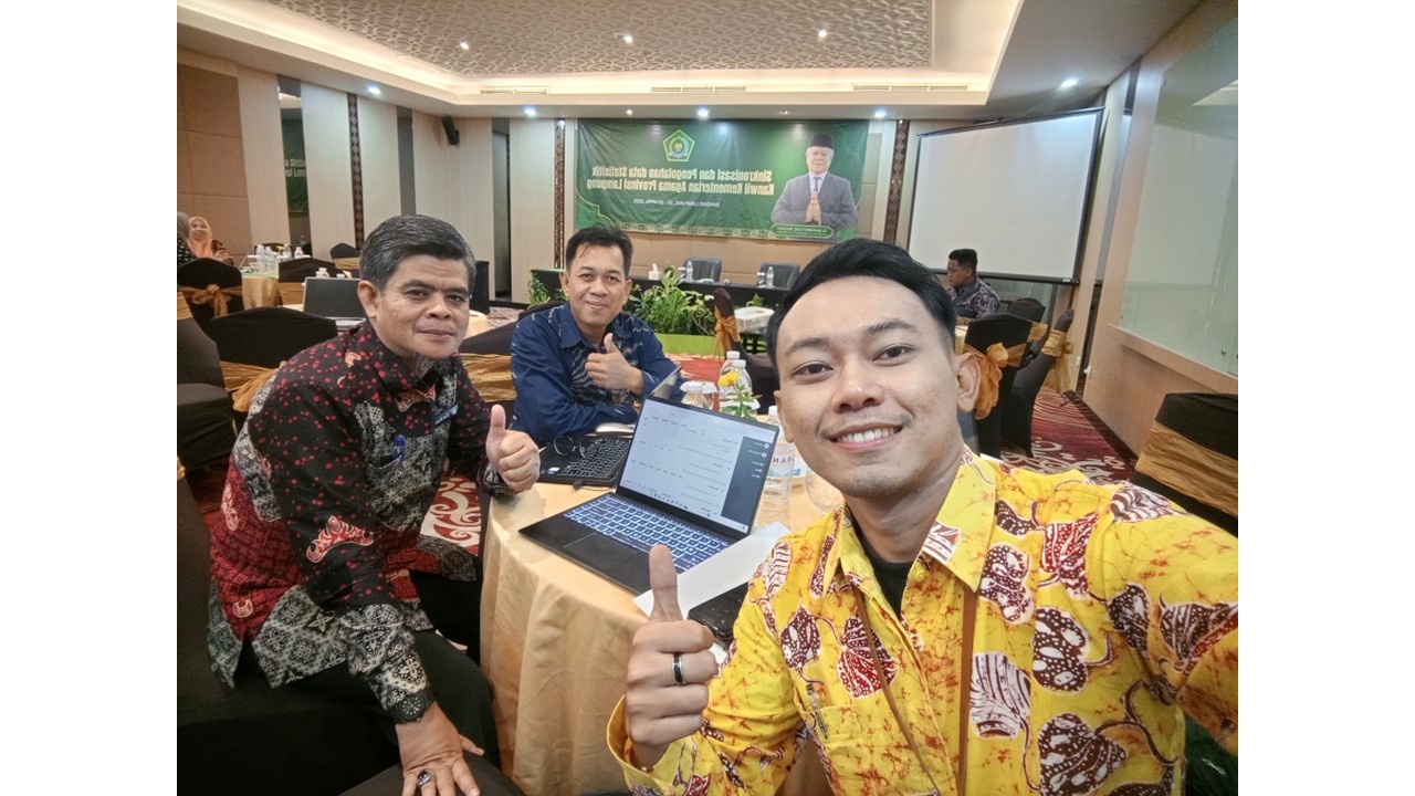 Person In Charge Kemenag Tanggamus Perkuat Validasi Data Statistik dalam Kegiatan Sinkronisasi Kemenag Lampung