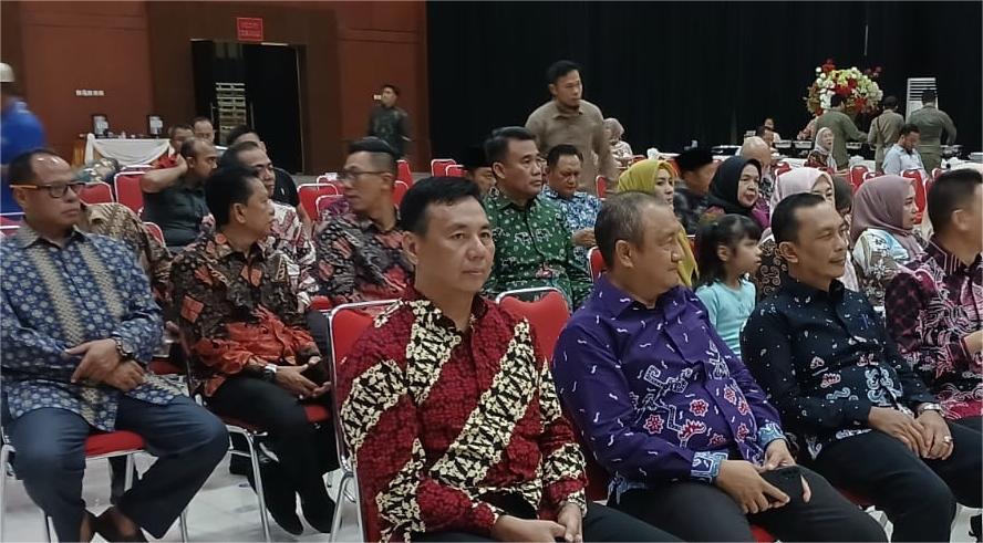 Hendri Hadizar, Koordinator Kepegawaian hadir pada Acara Pisah Sambut Dandim 0410/Kota Bandar Lampung.