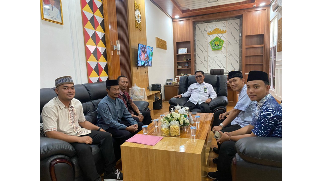 Kepala Kemenag Tanggamus Terima Audience DPD Pelatihan Juru Sembelih Halal (JULEHA) Tahun 2025