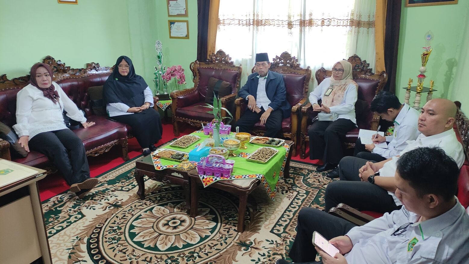 MTsN 1 Lampung Barat Sambut Monitoring dan Evaluasi Ujian Madrasah Berbasis Android oleh Kanwil Kemenag Lampung
