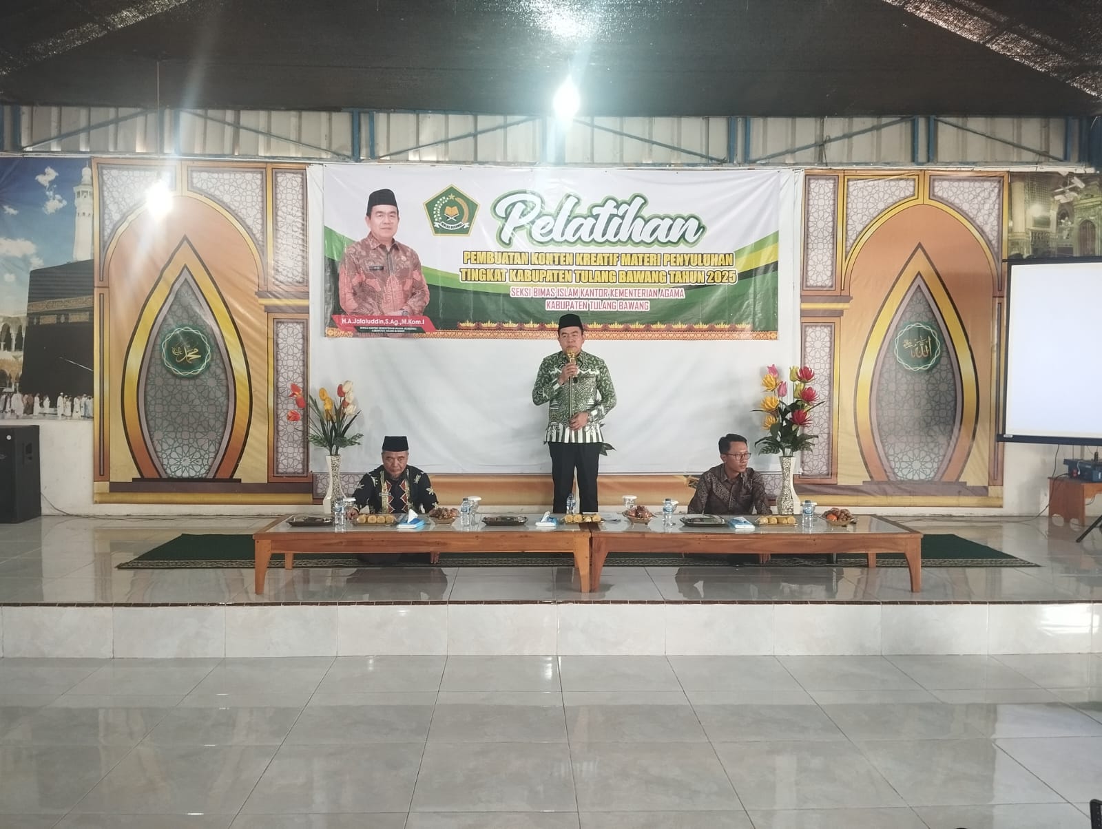 Buka Pelatihan Pembuatan Konten Kreatif, Kakankemenag Tulang Bawang; “Penyuluh Adalah Ujung Tombak Dakwah Digital di Era Modern"