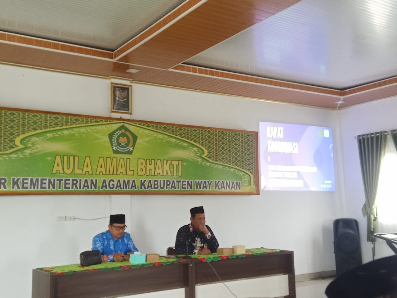 Optimalisasi Sinergi Lintas Sektor dalam Mendukung Pemberangkatan dan Pemulangan Jamaah Haji 2025: Partisipasi MAN 1 Way Kanan dalam Rapat Koordinasi Kabupaten