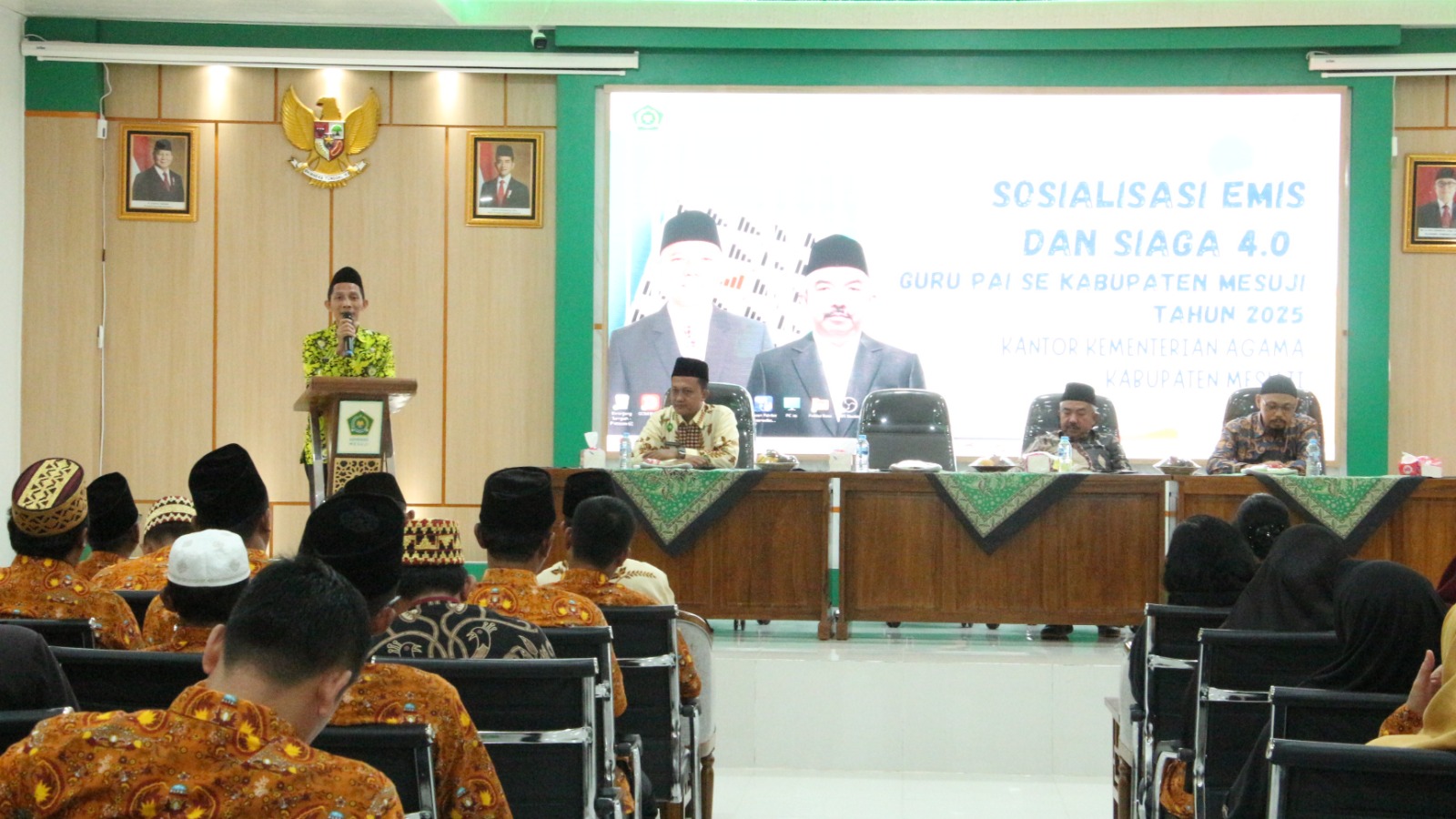 Kemenag Mesuji Gelar Sosialisasi Emis dan Siaga 4.0 untuk Guru PAI se-Kabupaten
