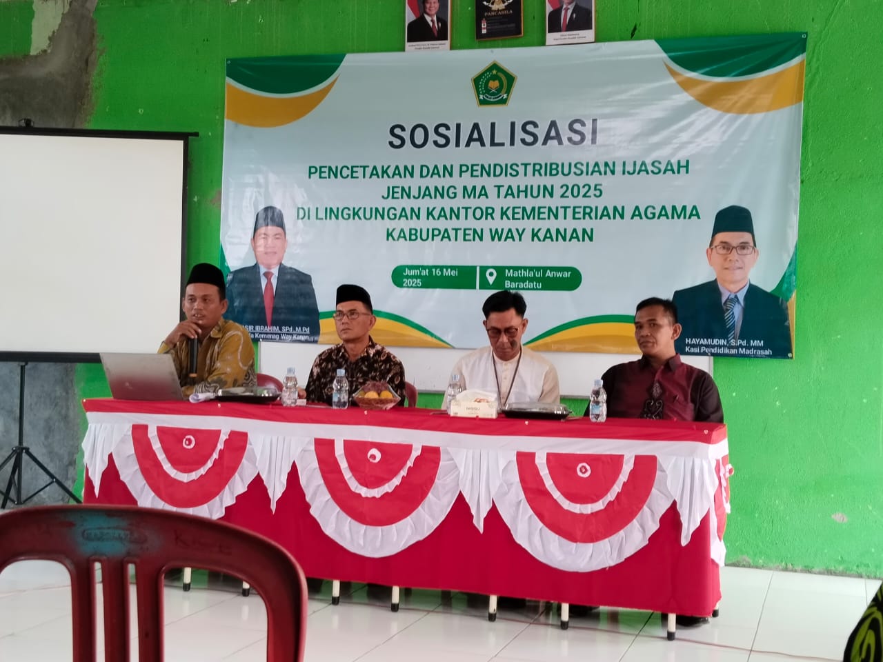 Implementasi Regulasi Pendidikan: MAN 1 Way Kanan Terlibat Aktif dalam Sosialisasi Pencetakan Ijazah 2025